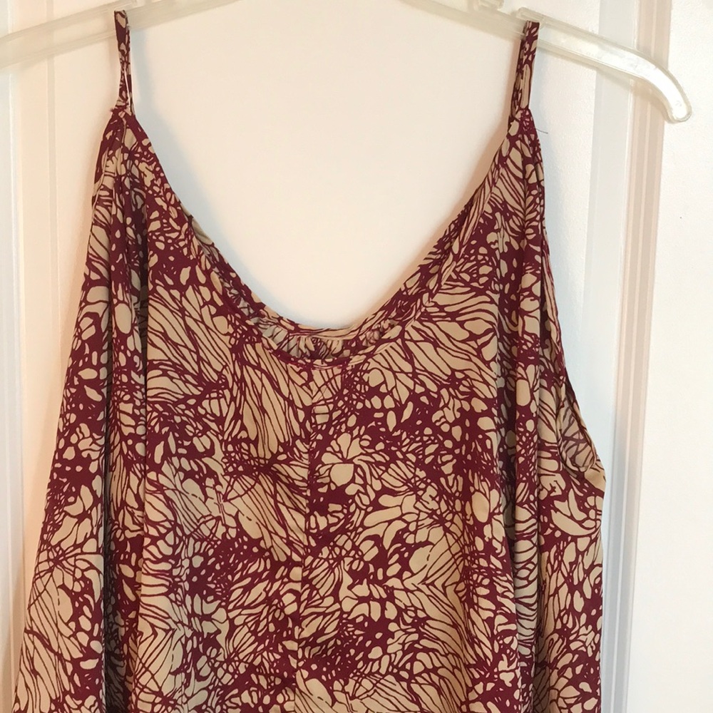 Fall cut-out top with billowing sleeves